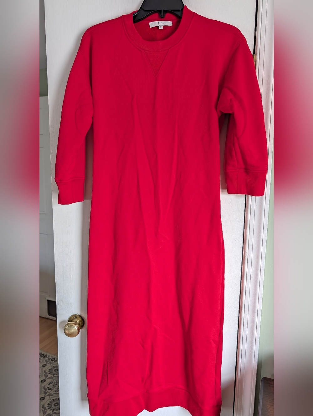 Tibi Easy Sweatshirt Openback Dress, sz m